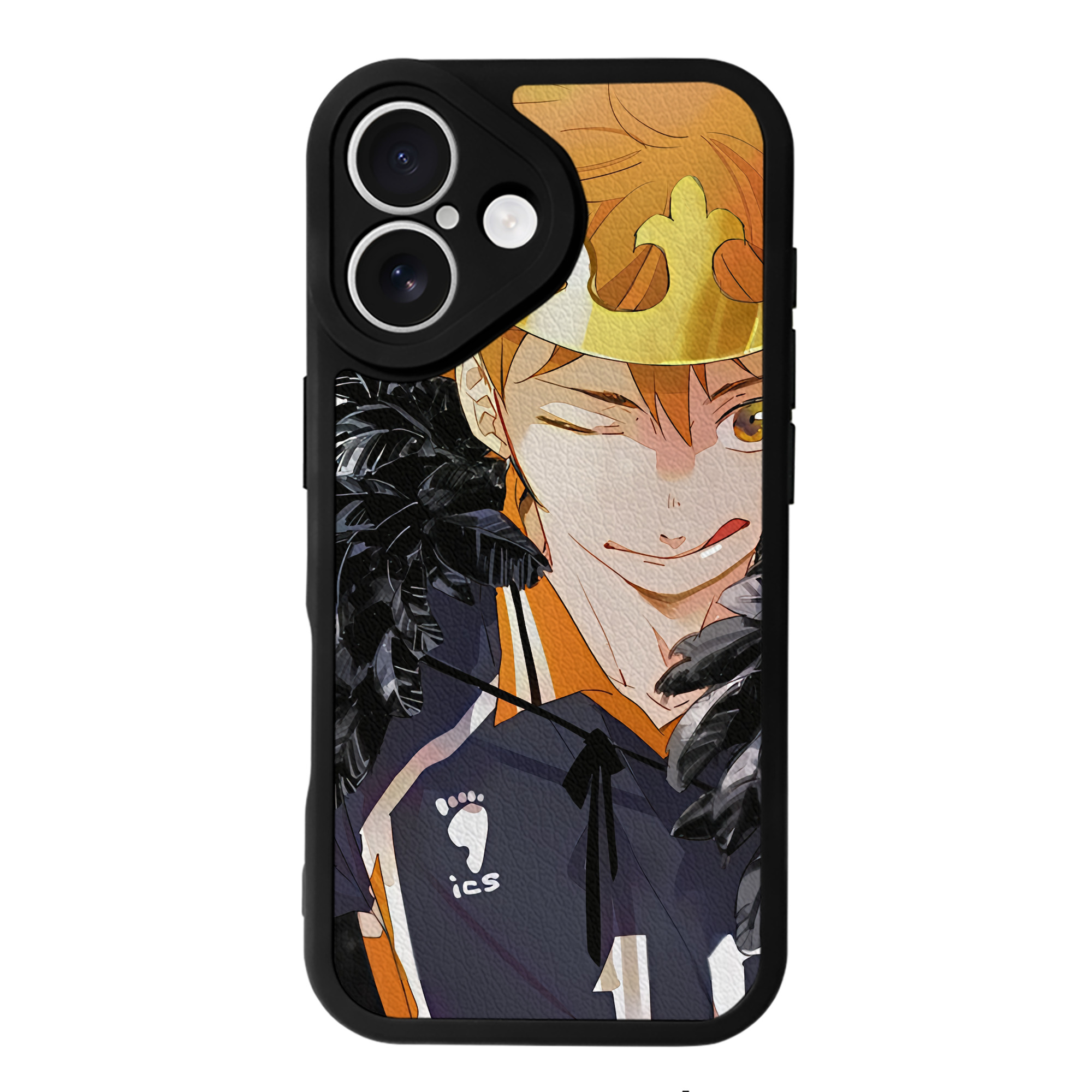 （画像用） ハイキュー!! Haikyu!! 【iPhone 16シリーズ対応】シリコンスマホケース（レザー調） 材質：シリコン